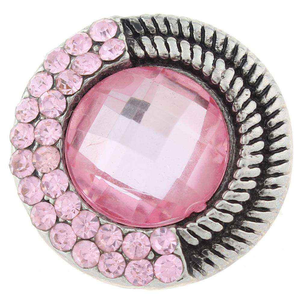 Pink 20mm Snap Button