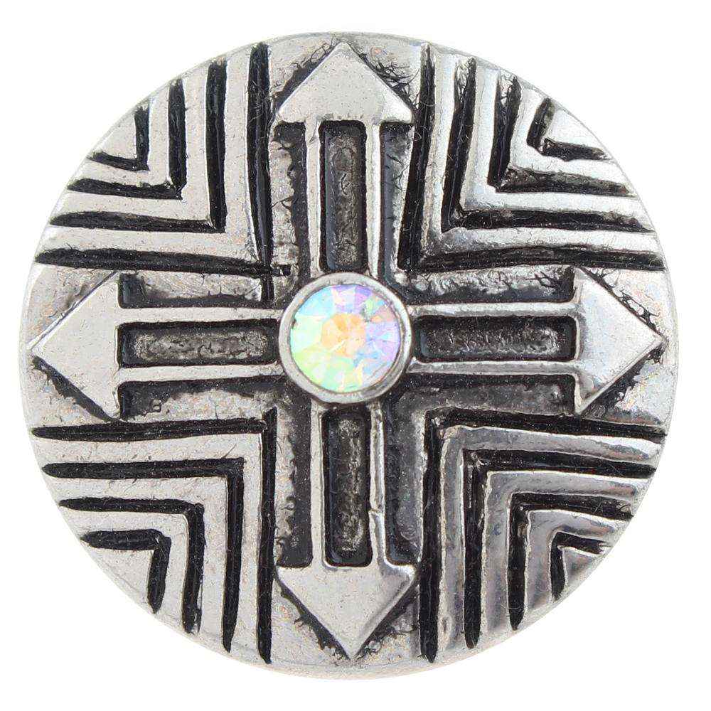 AB color Faith Cross 20mm Snap Button