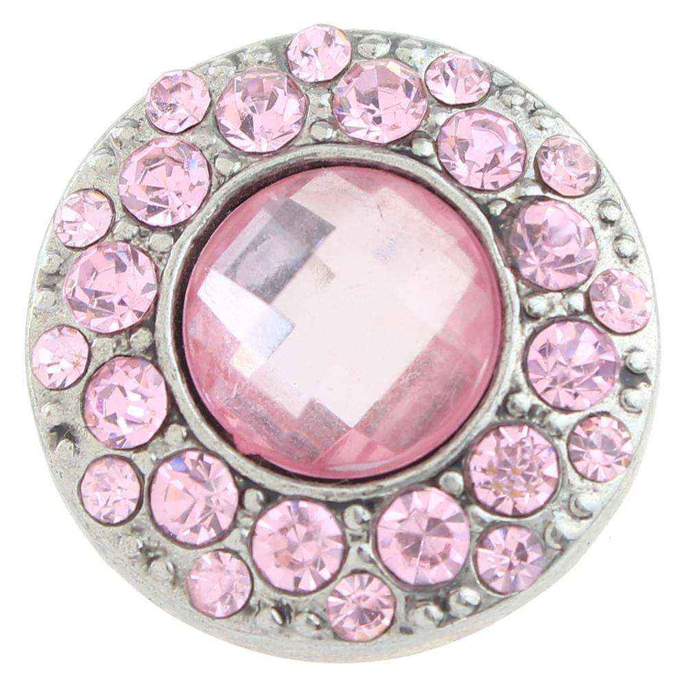 Pink 20mm Snap Button