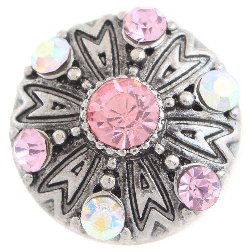 Pink and AB color 20mm Snap Button
