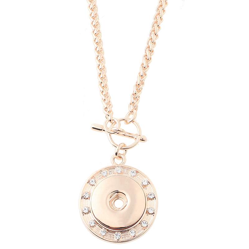 Rose gold-plated Snaps Necklace with 80CM Chain