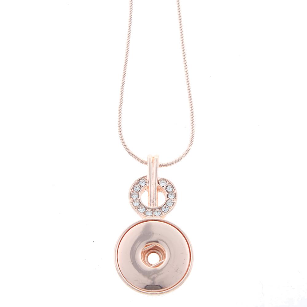 Rose golden-plated Snaps Necklace with Chain