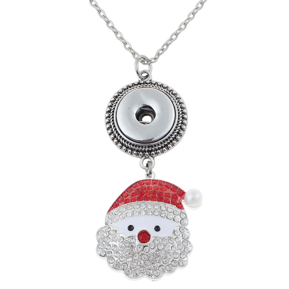 Xmas Christmas Santa Claus pendant with 70CM chain necklace