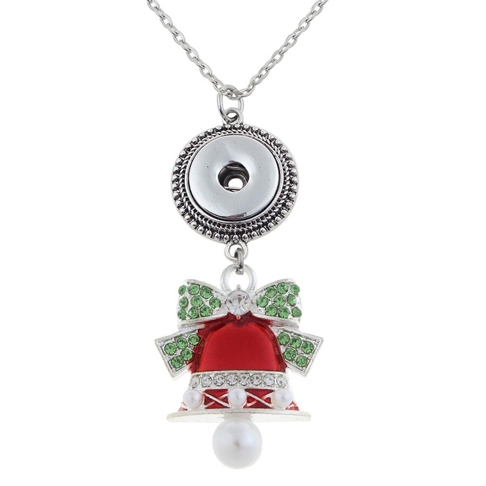 Red Xmas Christmas Bell pendant with 70CM chain necklace