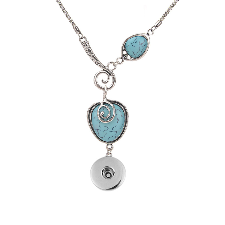 20mm snap buttons necklace