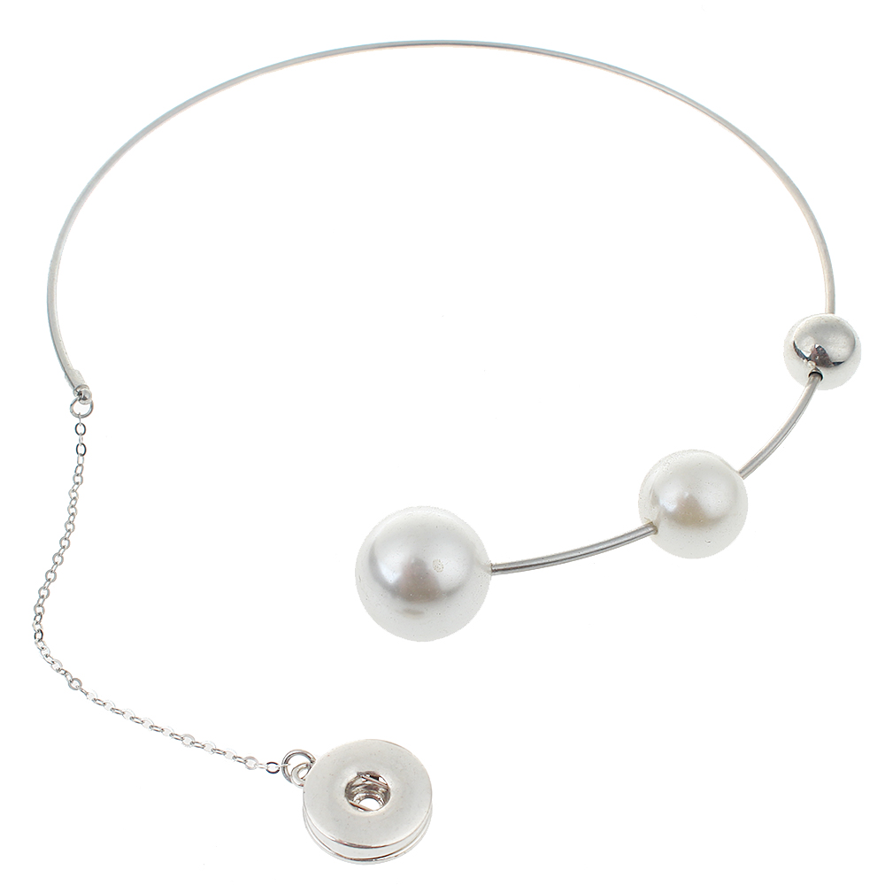 20mm stainless steel necklace Snap Necklace