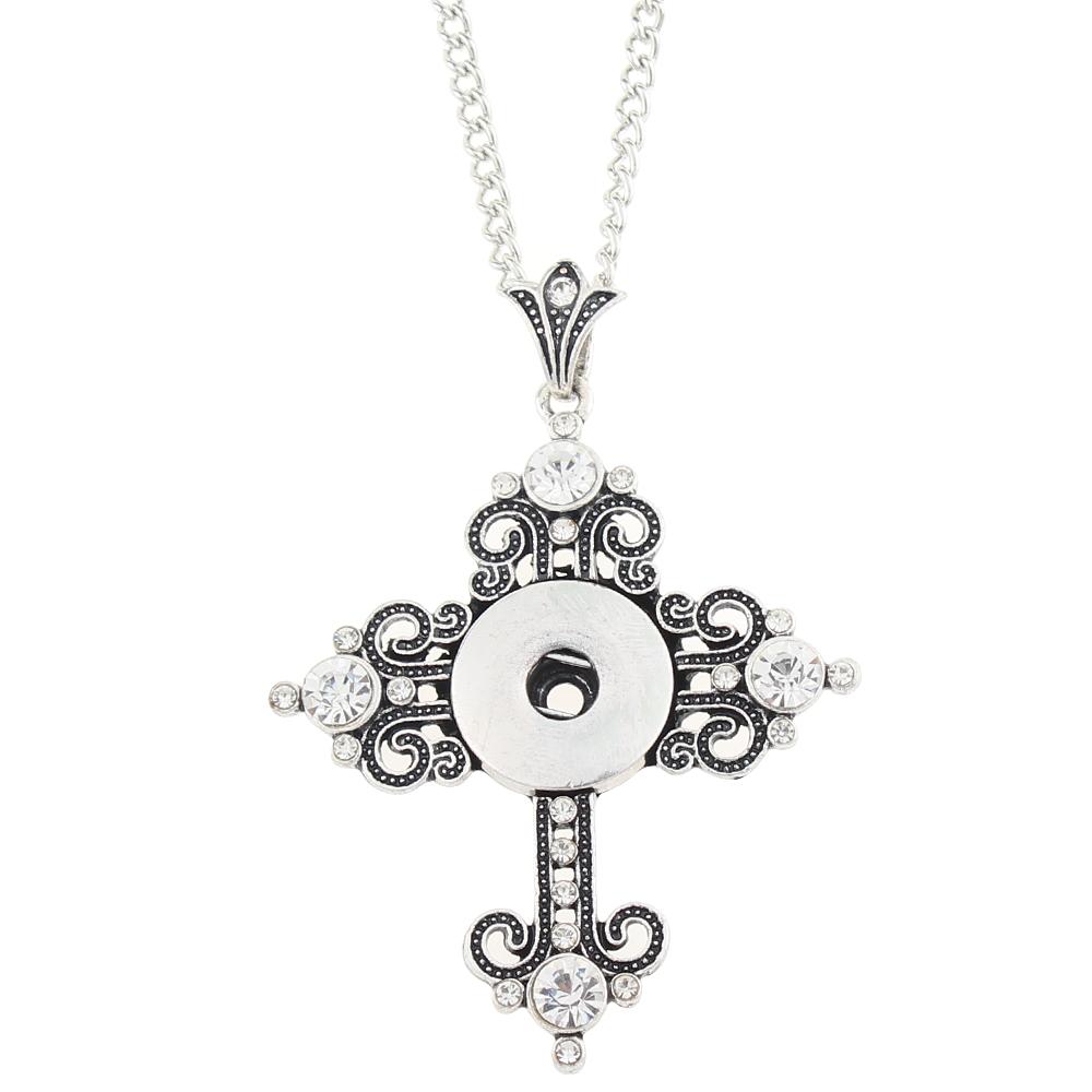 Faith Cross Snaps Necklace with 45CM Chain
