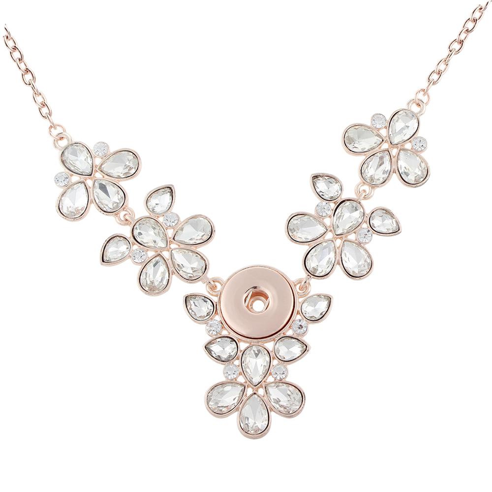 Rose Gold-plated 20mm Snaps Necklace Jewelry