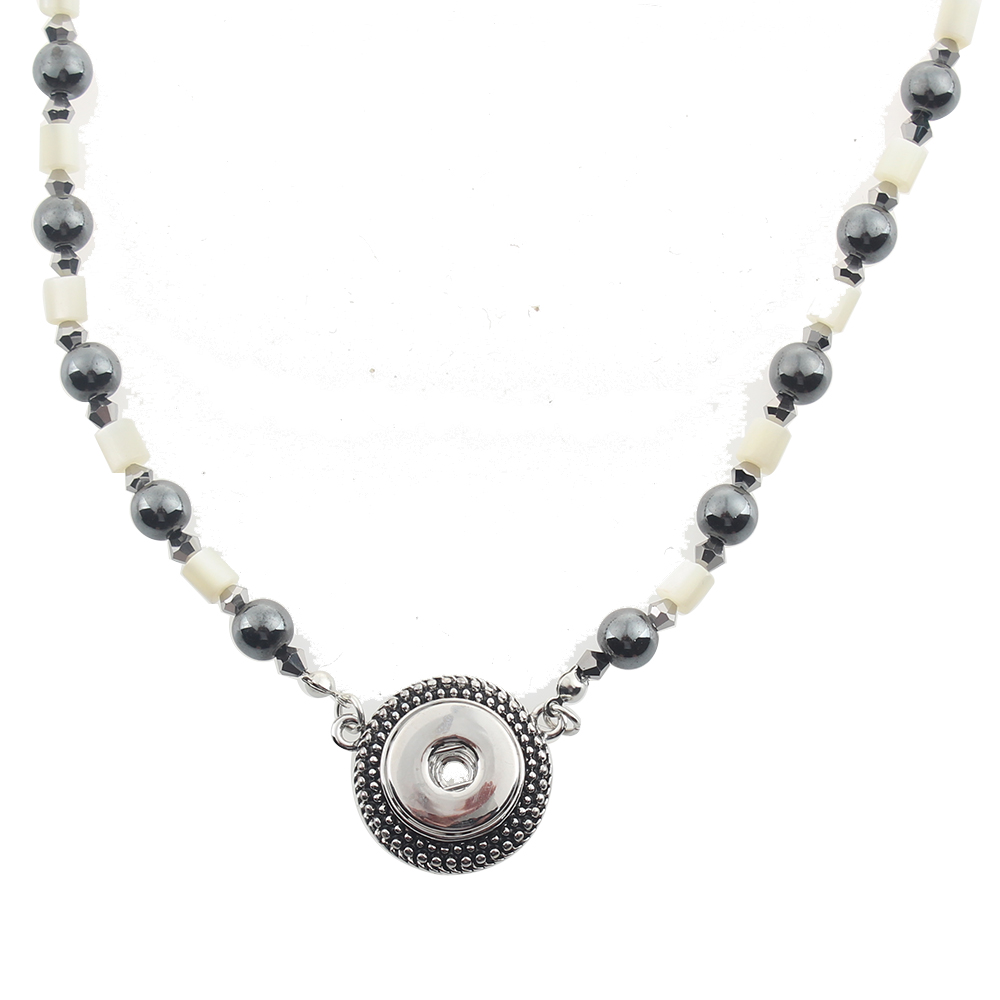 beads Snaps Necklace with 60CM Chain fit 18 or 20mm snaps button