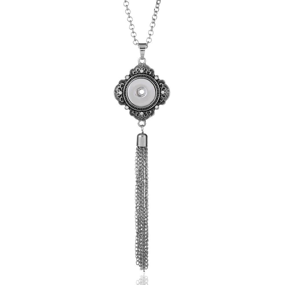 Tassels Snaps Necklace Jewelry With 75CM Chain