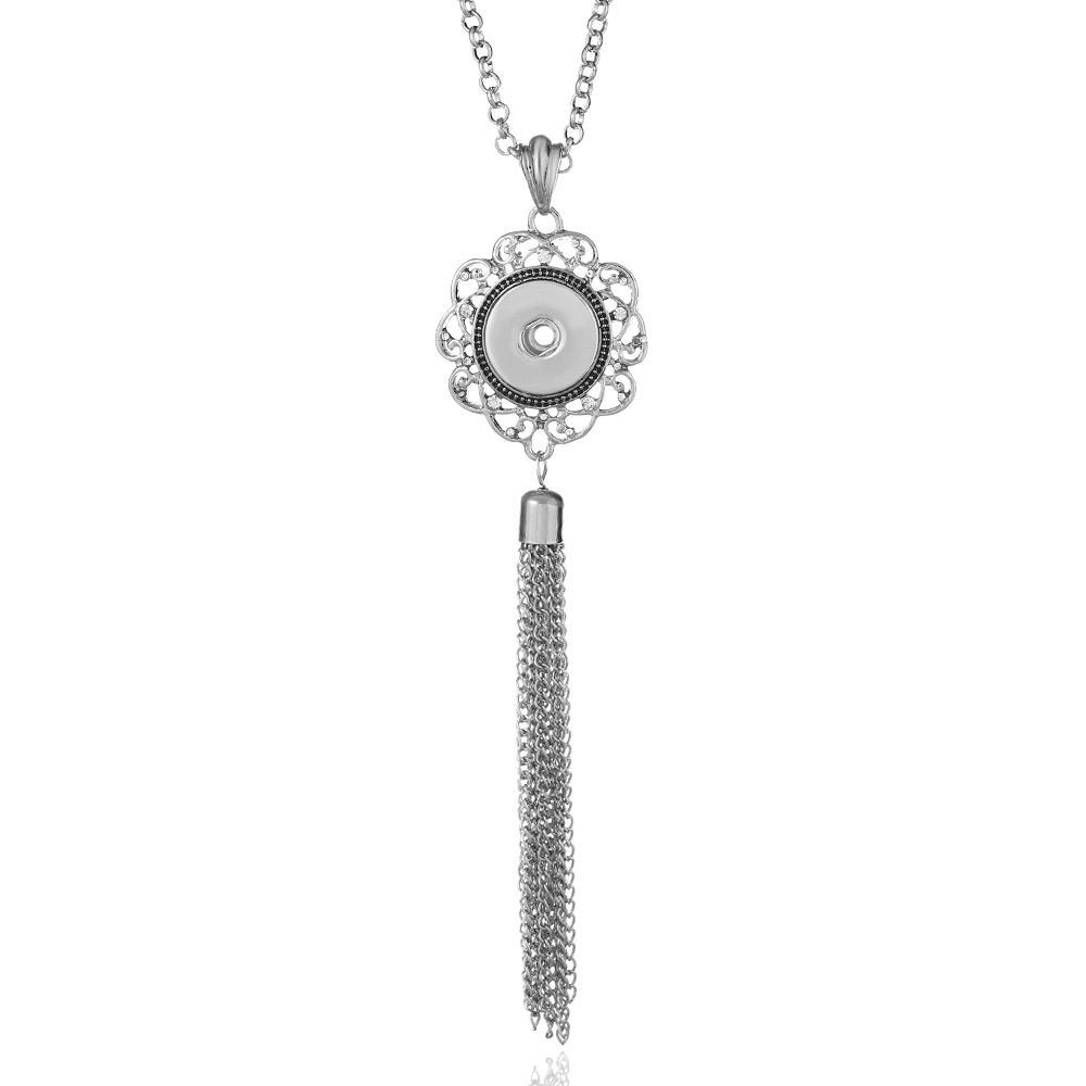 Tassels Snaps Necklace Jewelry With 75CM Chain