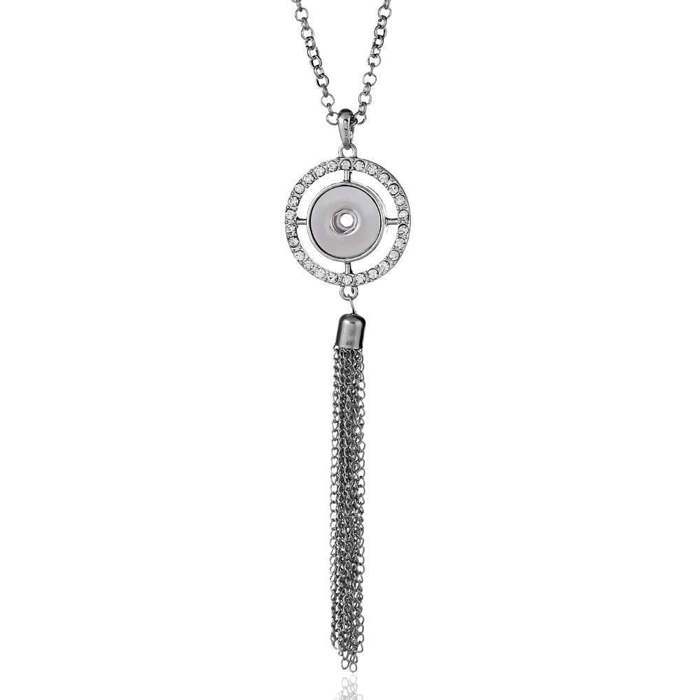 Tassels Snaps Necklace Jewelry With 75CM Chain