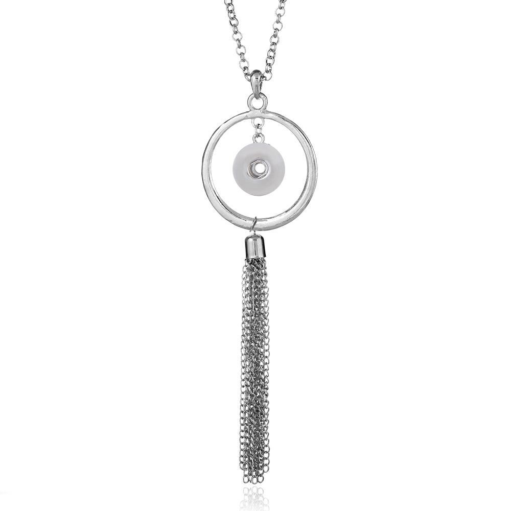 Tassels Snaps Necklace Jewelry With 75CM Chain