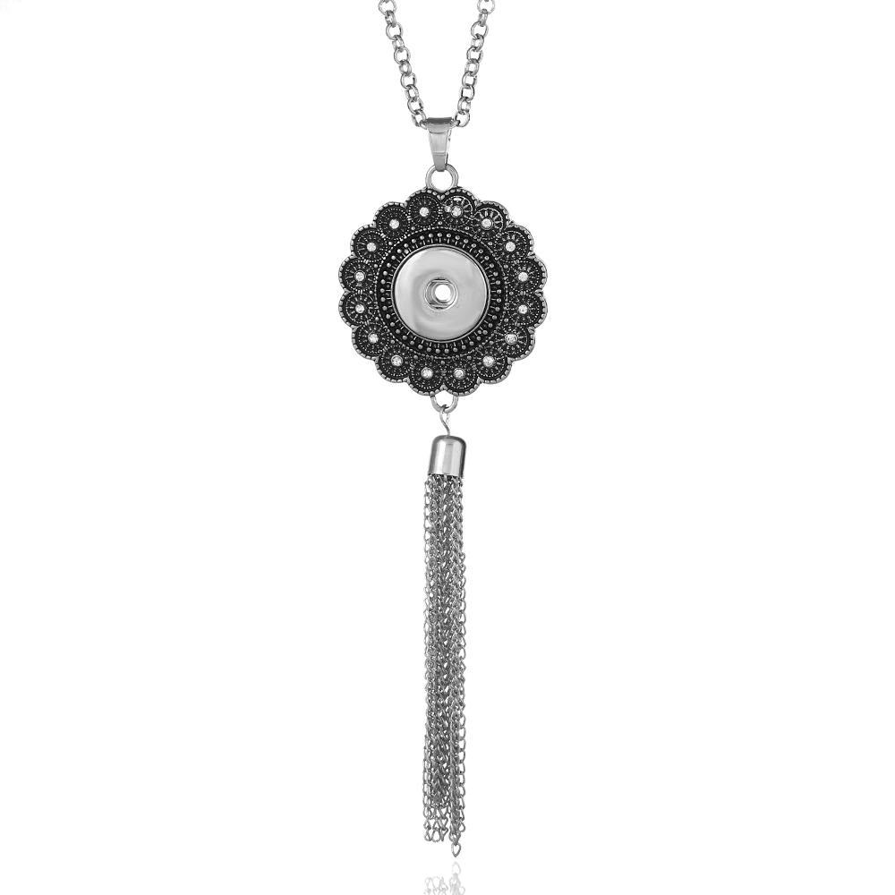 Tassels Snaps Necklace Jewelry With 75CM Chain