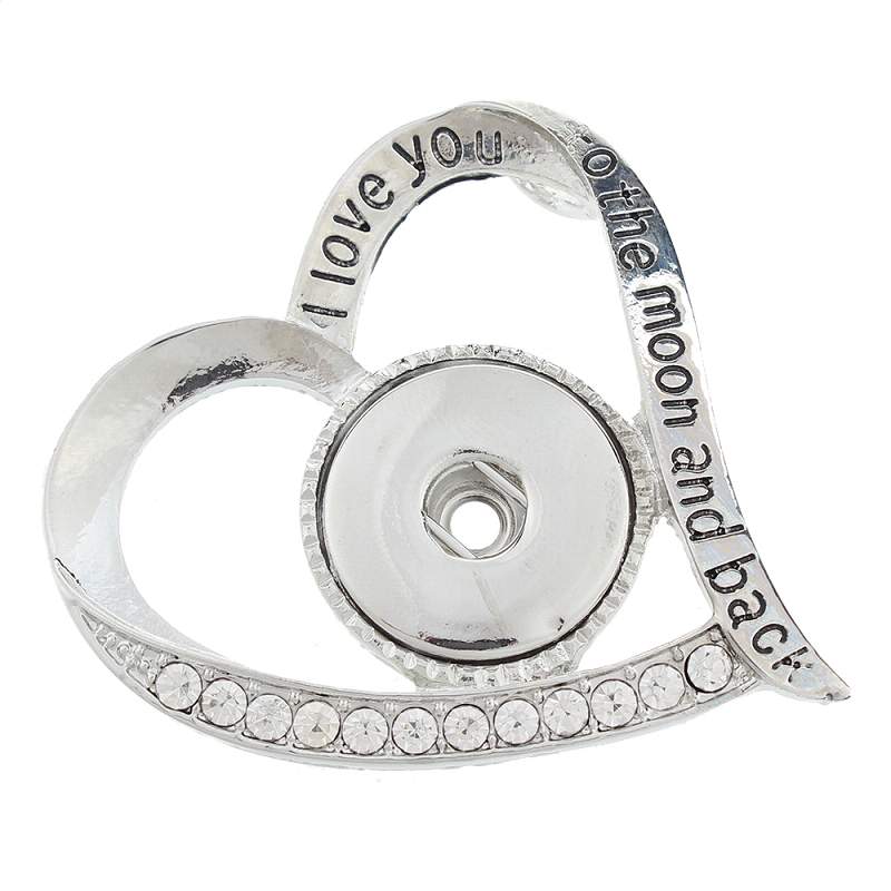 Snap button pendant without chain fit 20mm snaps