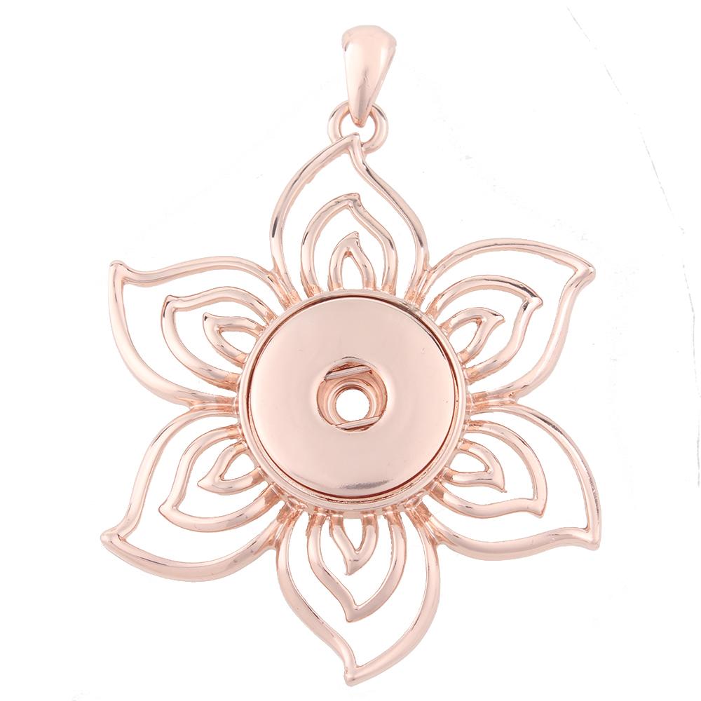 High quality Rose Gold-plated Snaps pendants without chain