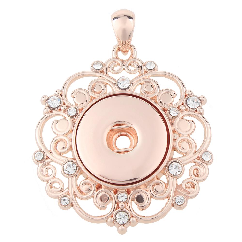 High quality Rose Gold-plated Snaps pendants without chain