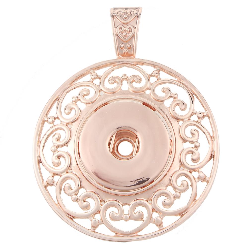 High quality Rose Gold-plated Snaps pendants without chain