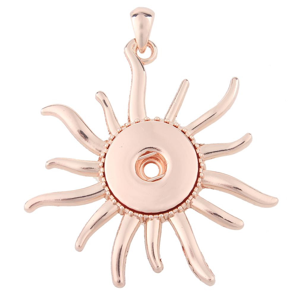 High quality Rose Gold-plated Snaps pendants without chain