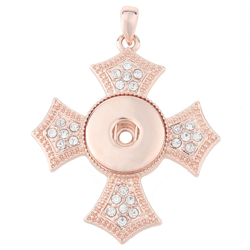 High quality Rose Gold-plated Snaps pendants without chain