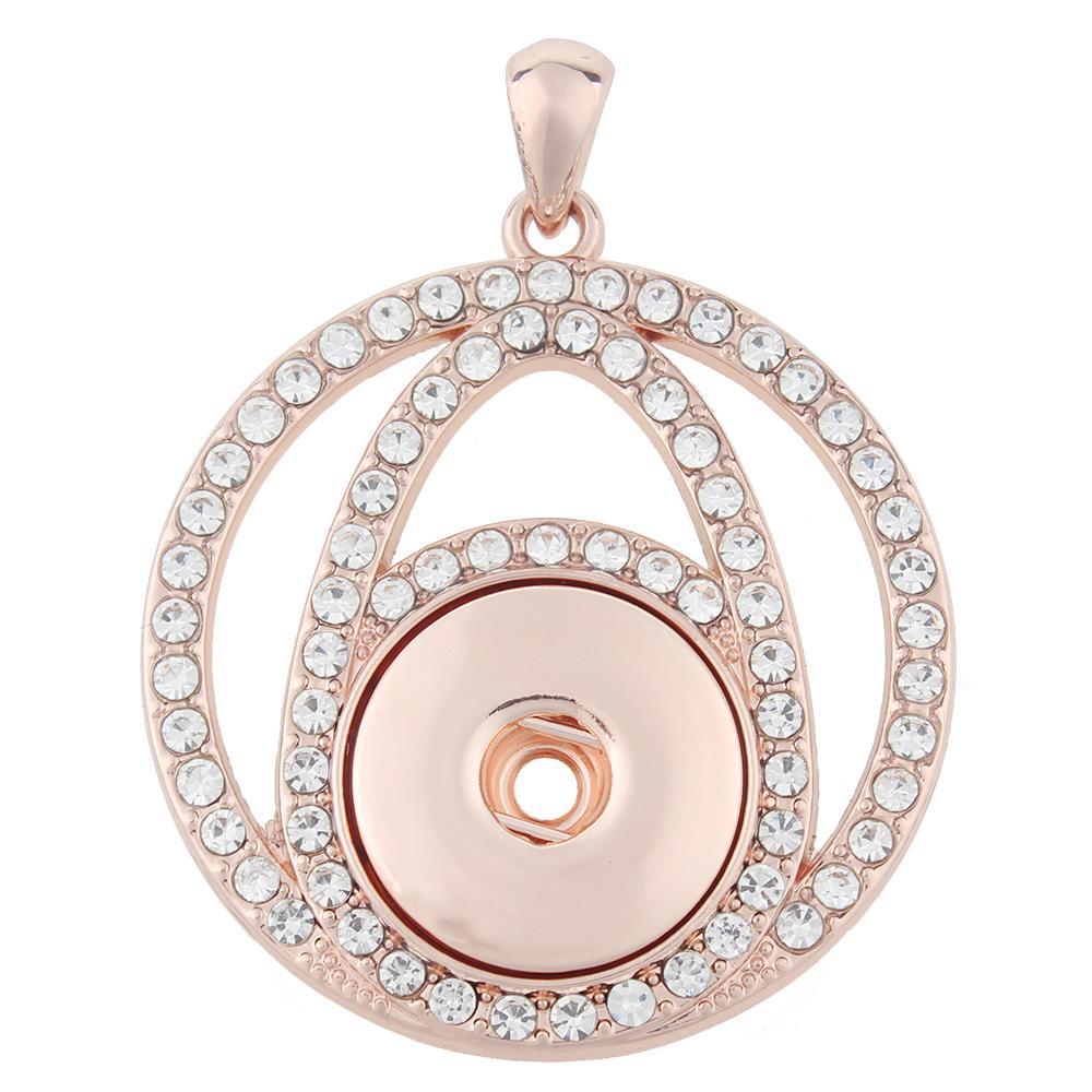 High quality Rose Gold-plated Snaps pendants without chain