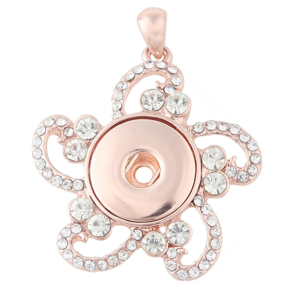 High quality Rose Gold-plated Snaps pendants without chain