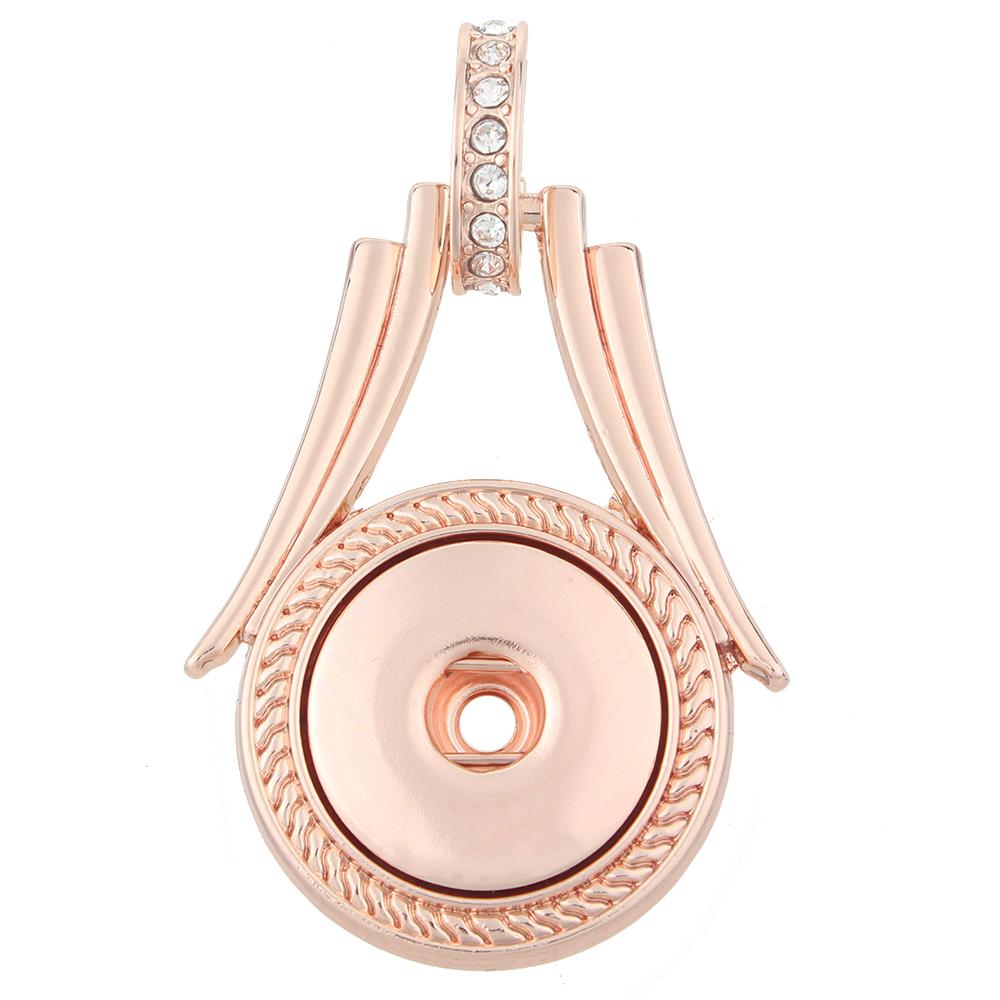 High quality Rose Gold-plated Snaps pendants without chain