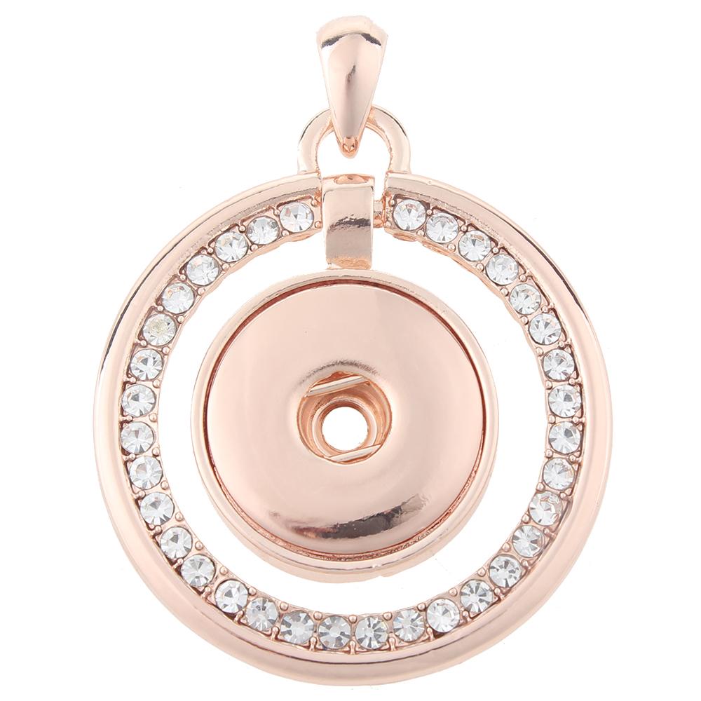 High quality Rose Gold-plated Snaps pendants without chain