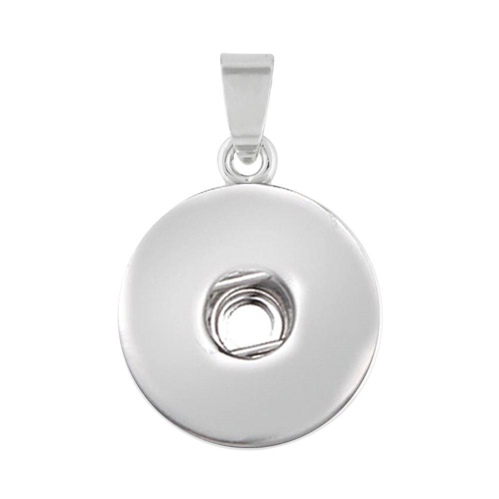 Simplest basis snap button pendant without chain