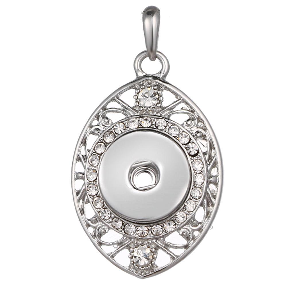Eye snap button pendant without chain