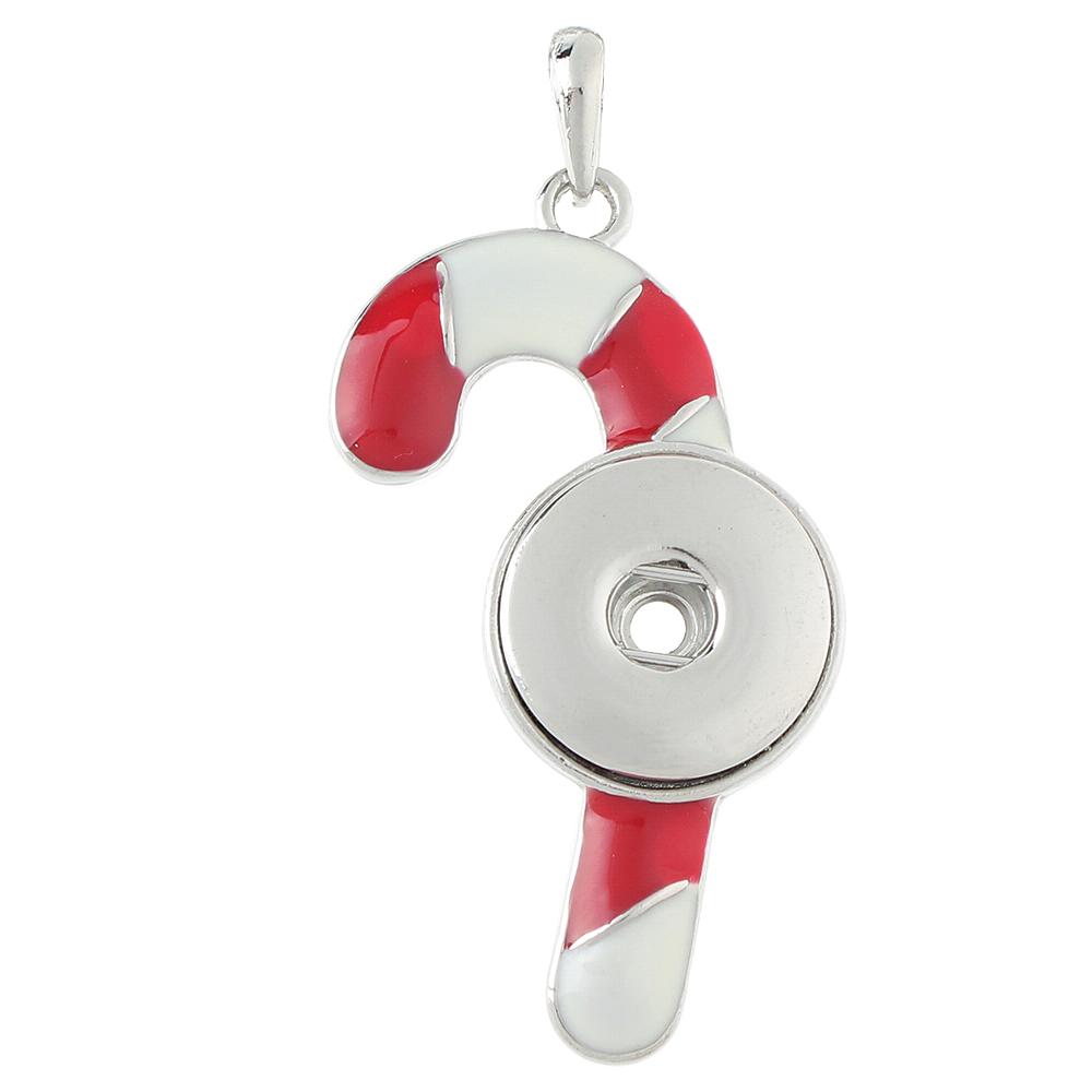 Christmas Candy snap button pendant without chain