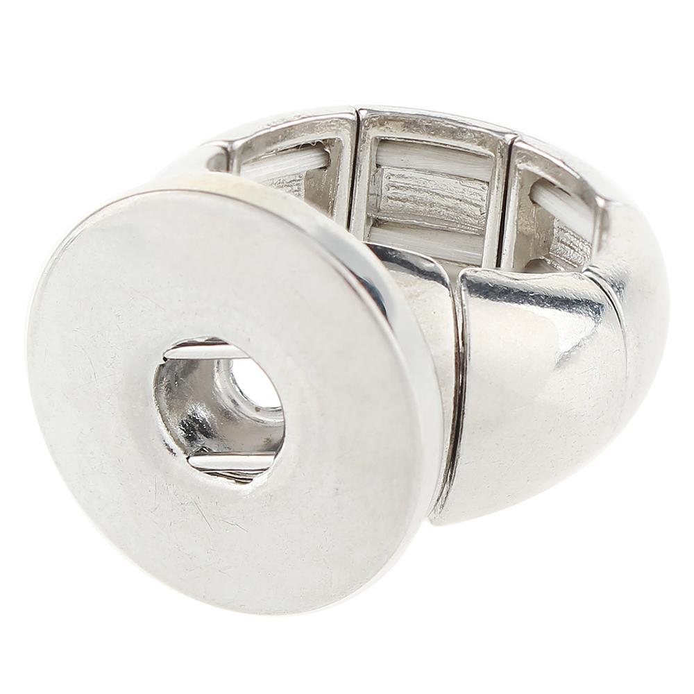 Adjustable Elasticity Snap Button Rings Jewelry fit 18mm 20mm Snaps Button