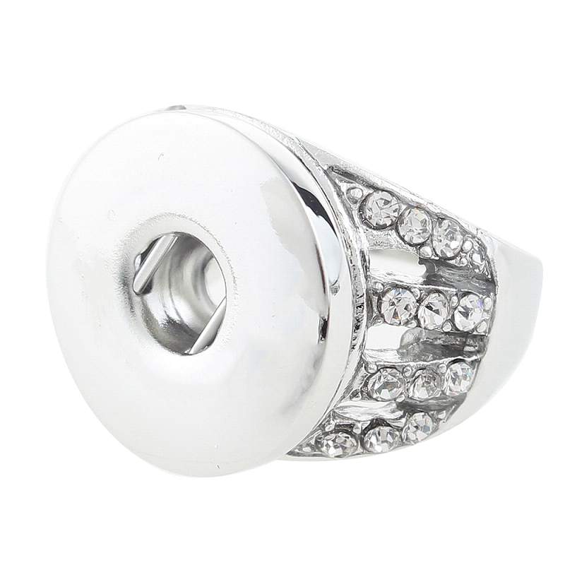 metal Snap Button Rings Jewelry fit 18mm 20mm Snaps Button