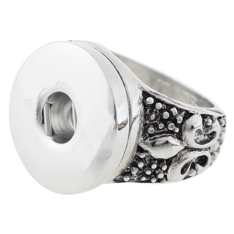 metal Snap Button Rings Jewelry fit 18mm 20mm Snaps Button