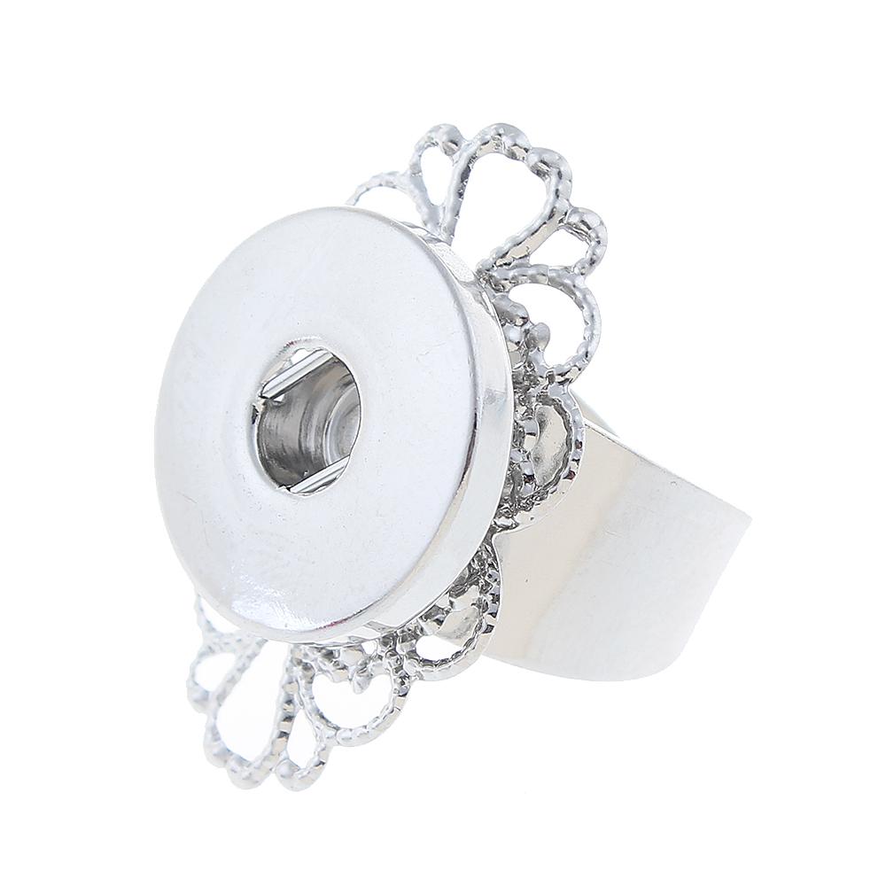 Adjustable Snap Button Rings Jewelry fit 18mm 20mm Snaps Button