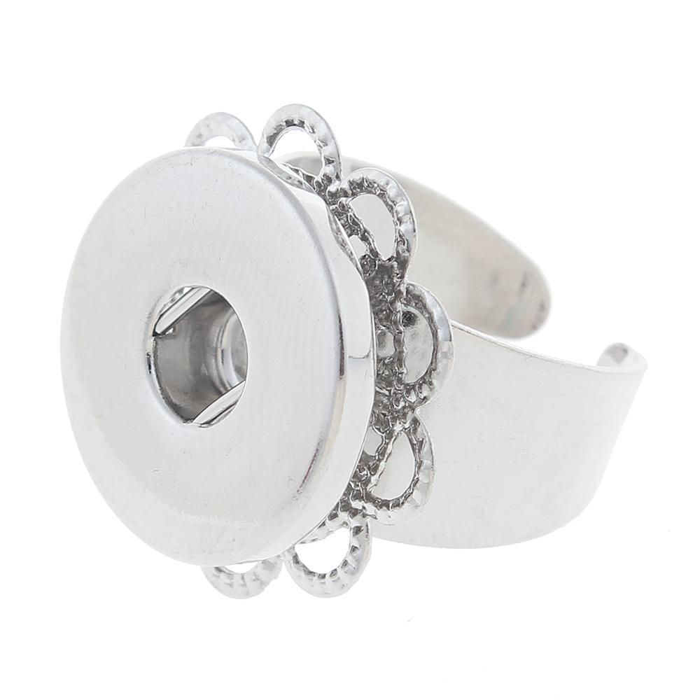 Adjustable Snap Button Rings Jewelry fit 18mm 20mm Snaps Button