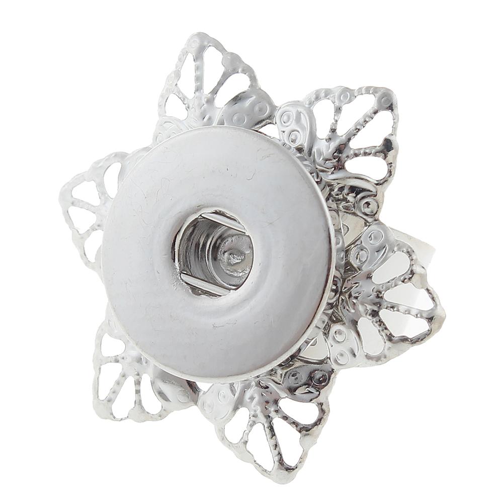 Adjustable Snap Button Rings Jewelry fit 18mm 20mm Snaps Button