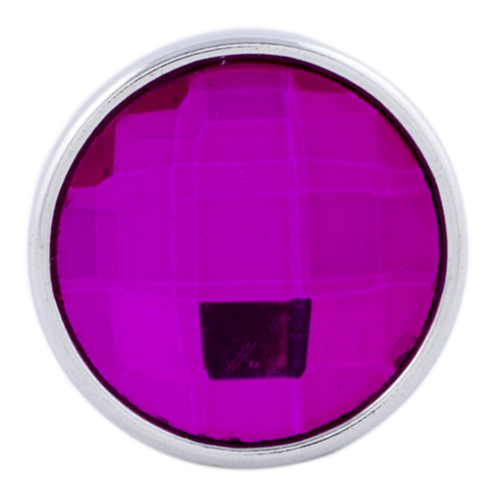 18mm Rose Red Cut glass snaps jewelry