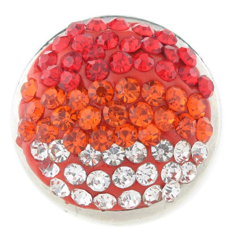 18mm Sugar snaps Alloy with rhinestones snaps jewelry