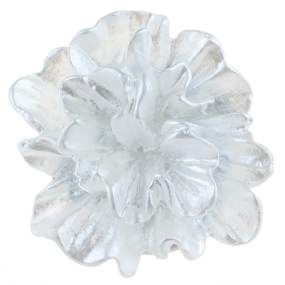 20mm white flowers snap button