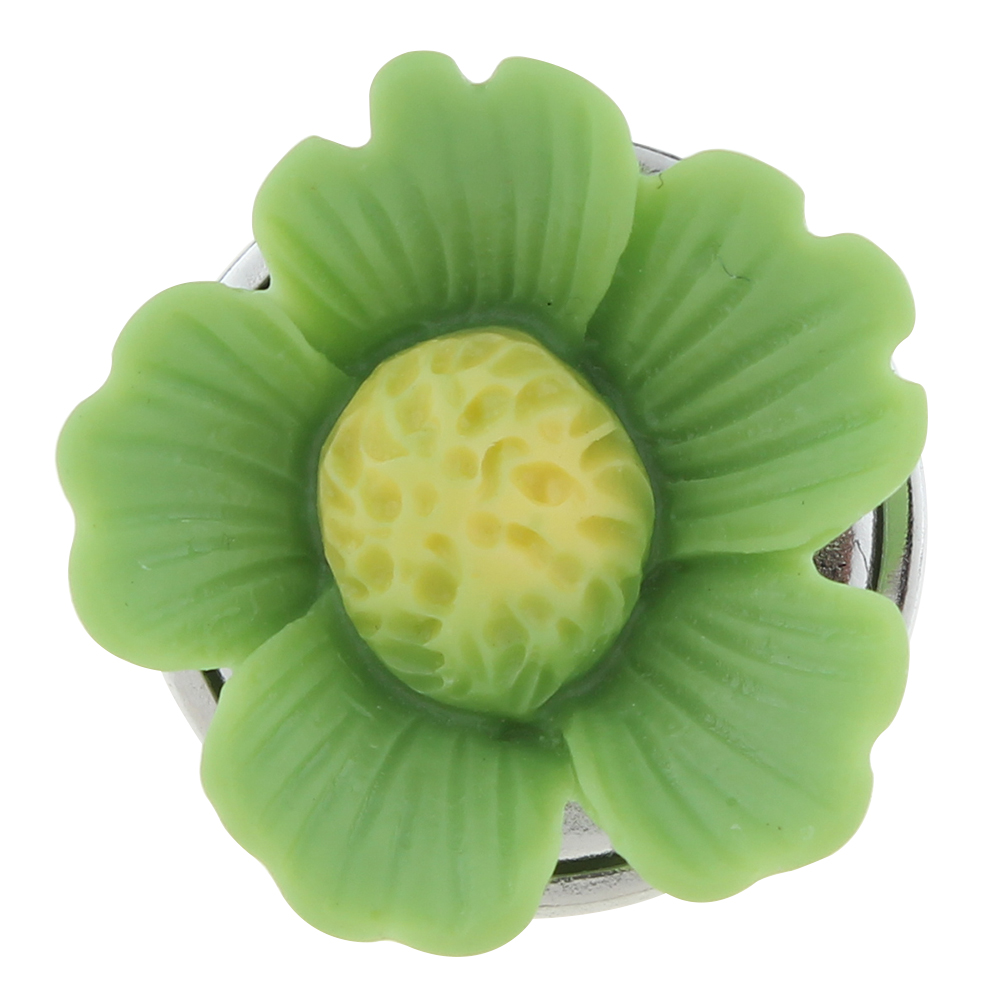 20mm Green five-petal sunflower snap button