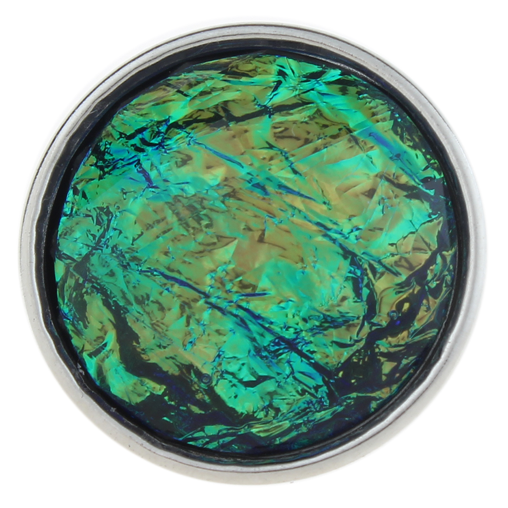 20mm Color oil painting starry sky sectioned circle snap button