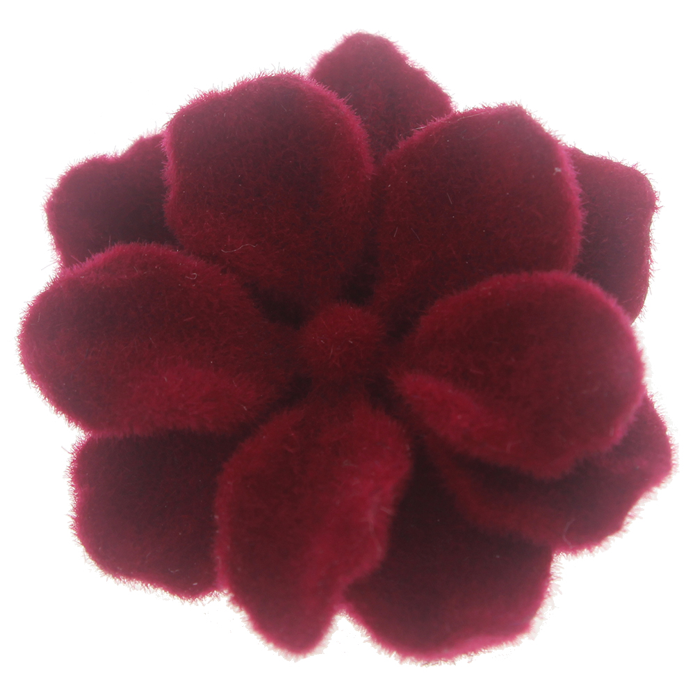 20mm Red gardenia flower resin snap button