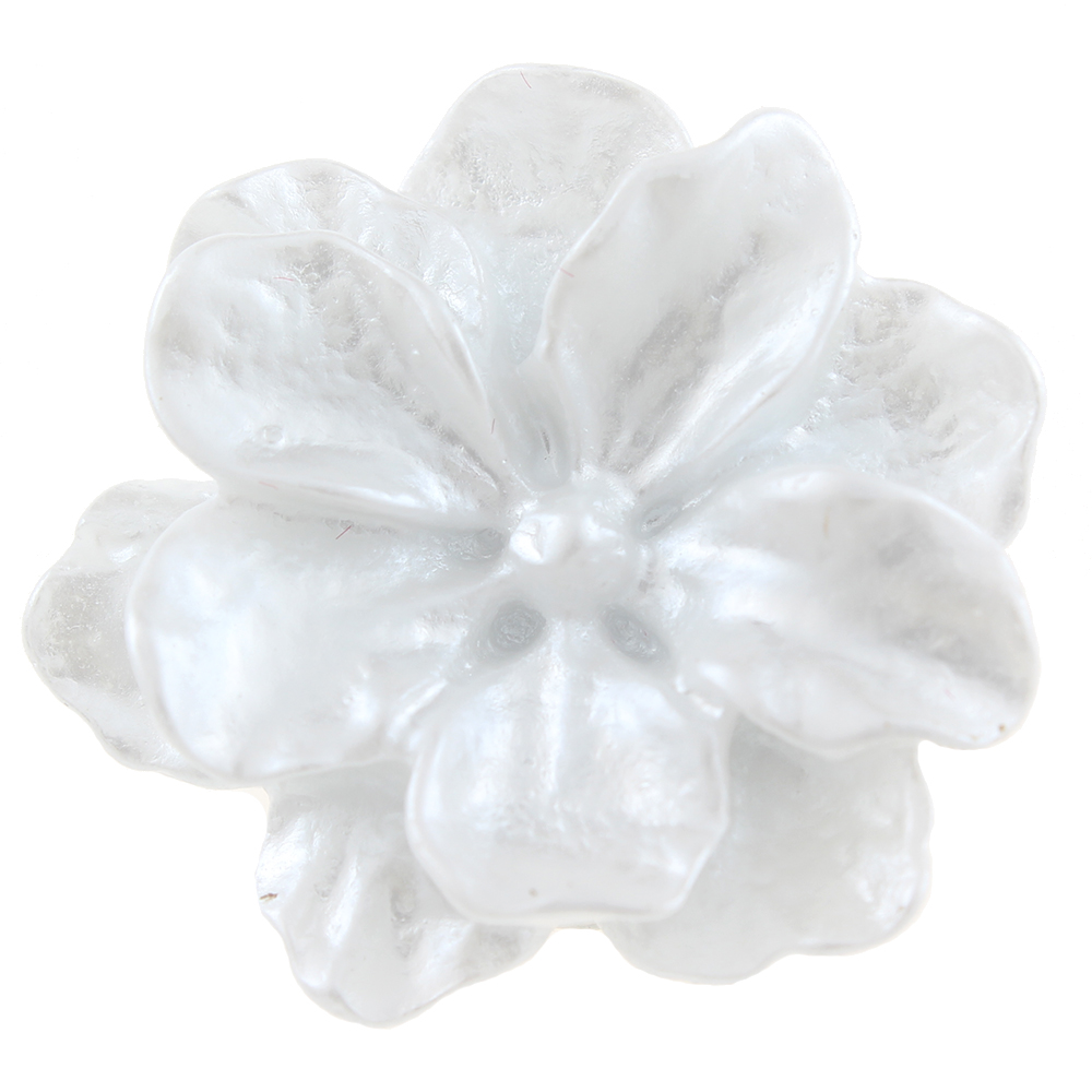 20mm Double layered five petal flower resin snap button