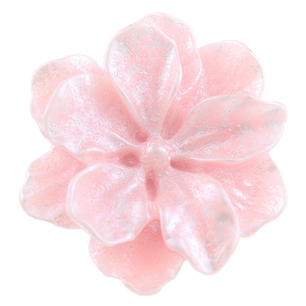 20mm Double layered five petal flower resin snap button