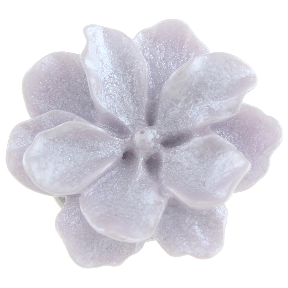 20mm Double layered five petal flower resin snap button
