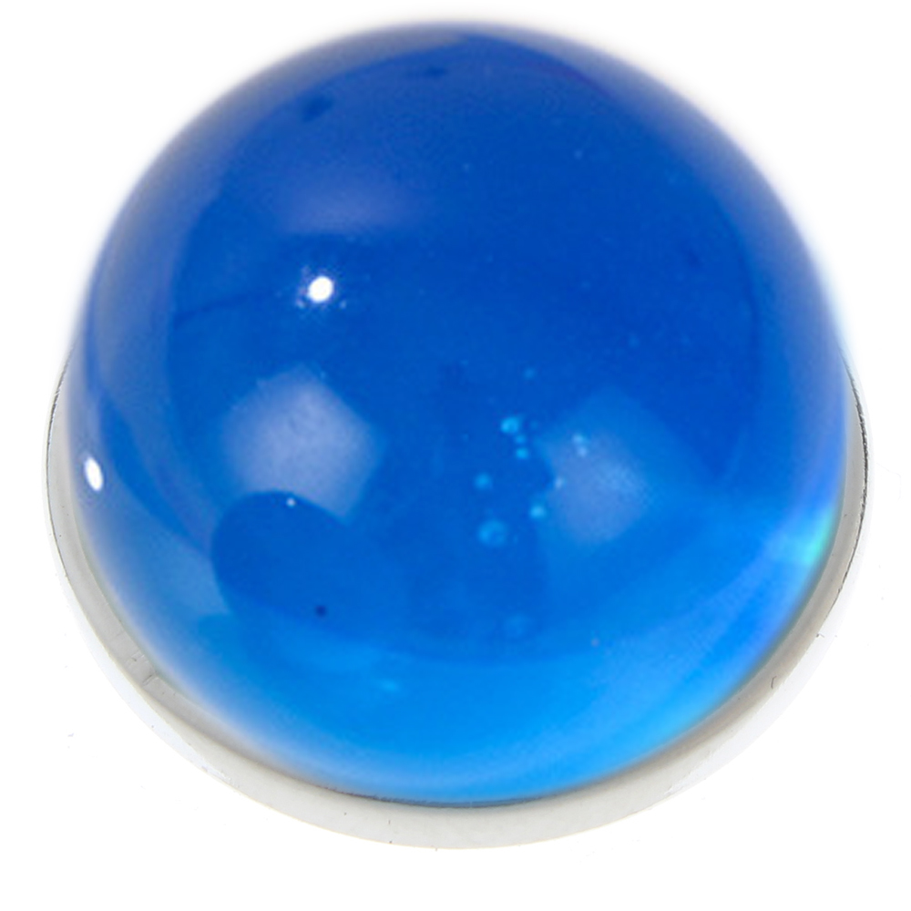 20mm Colorful transparent half round beads resin snap button