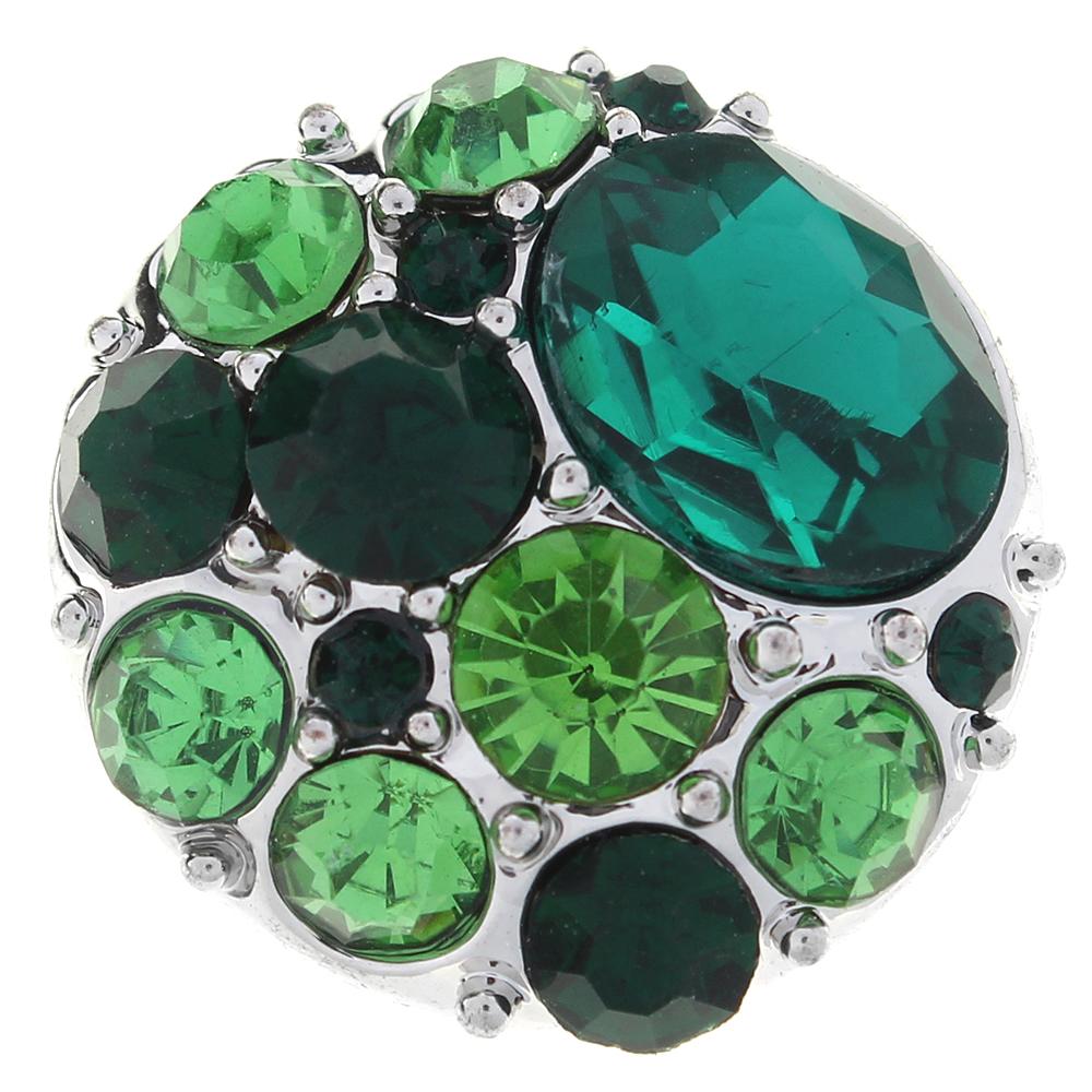 Green Crystal Design Snap Button