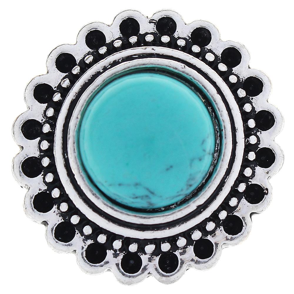 Turquoise Design Snap Button