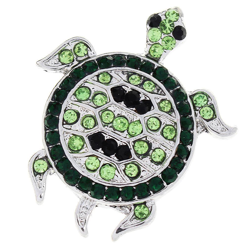 Green Tortoise Snap Button
